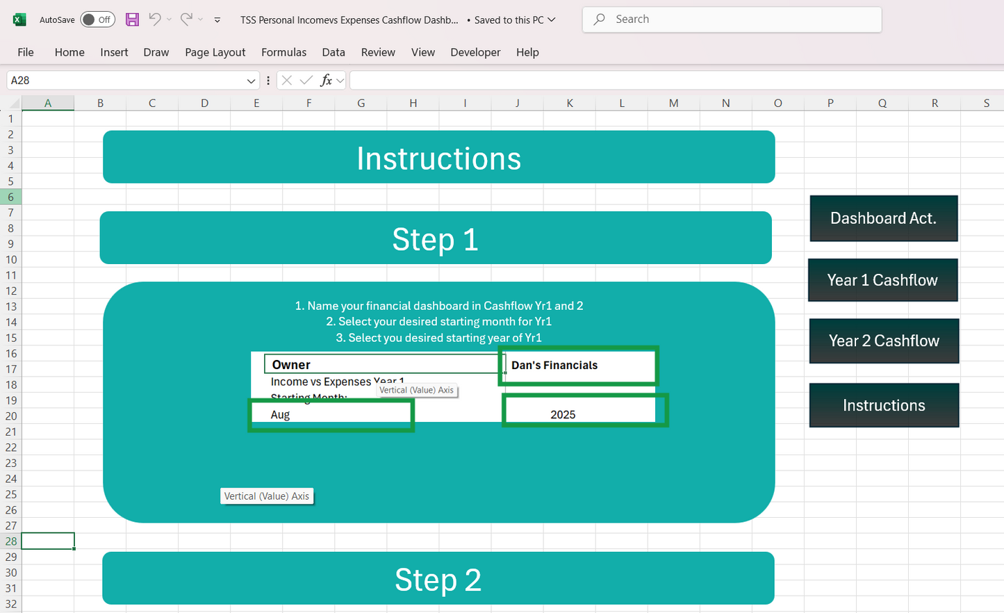 Personal Income vs Expenses Tracker