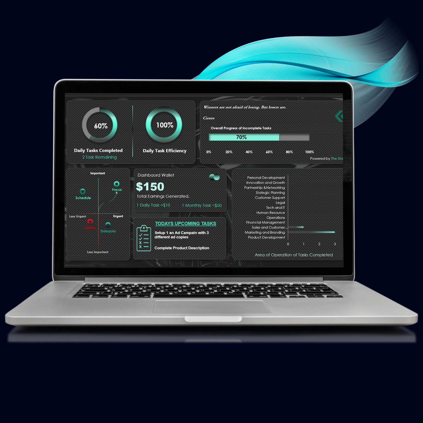 Futuristic Business Activity Tracker with Sleek Dynamic Visuals